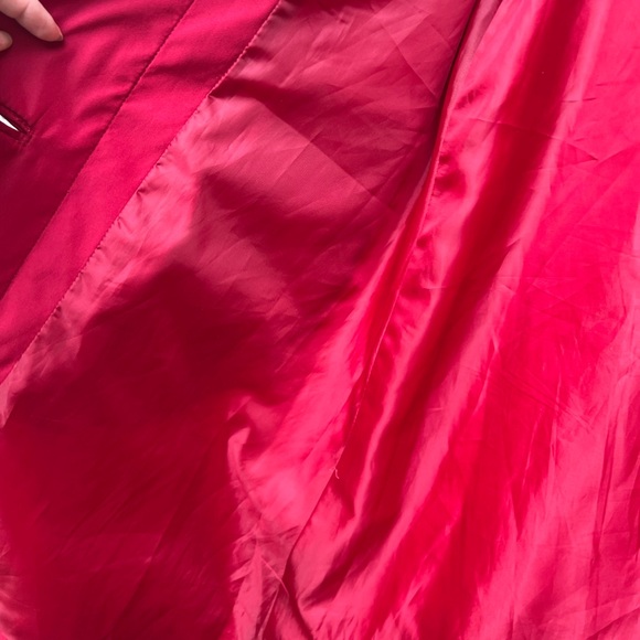 Black Rivet women’s red trench coat jacket size Small - Picture 6 of 12